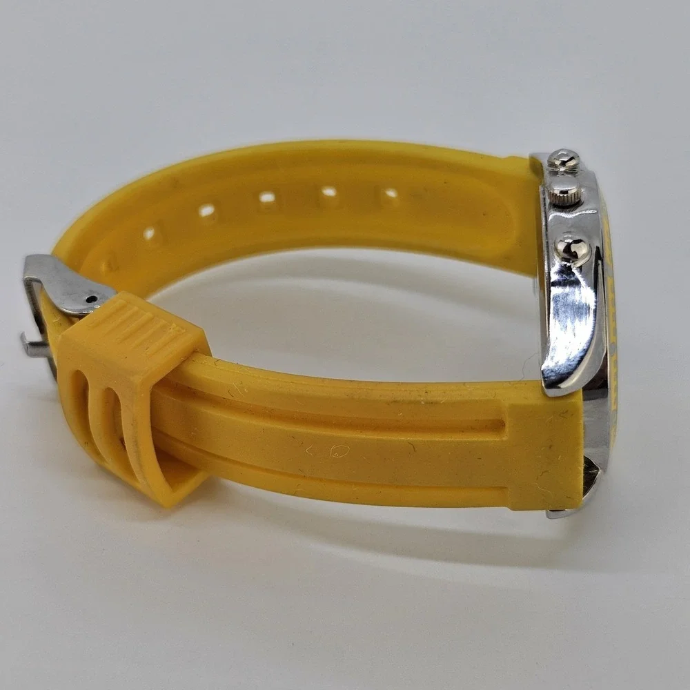 Sophie Women's Analog Watch 35MM Yellow Dial Yellow Plastic Bands NEW Battery